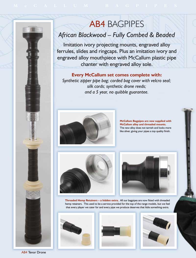 McCallum AB4 Bagpipes