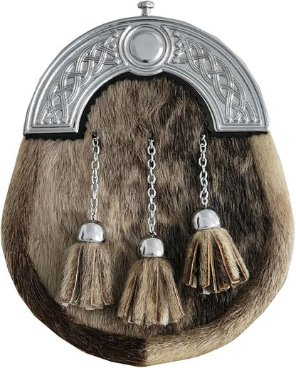 Pipe Band Sporran - Seal Skin