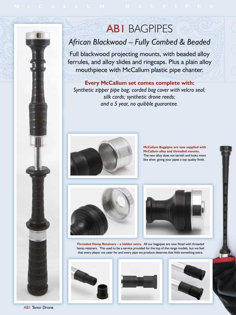 McCallum AB1 Bagpipes