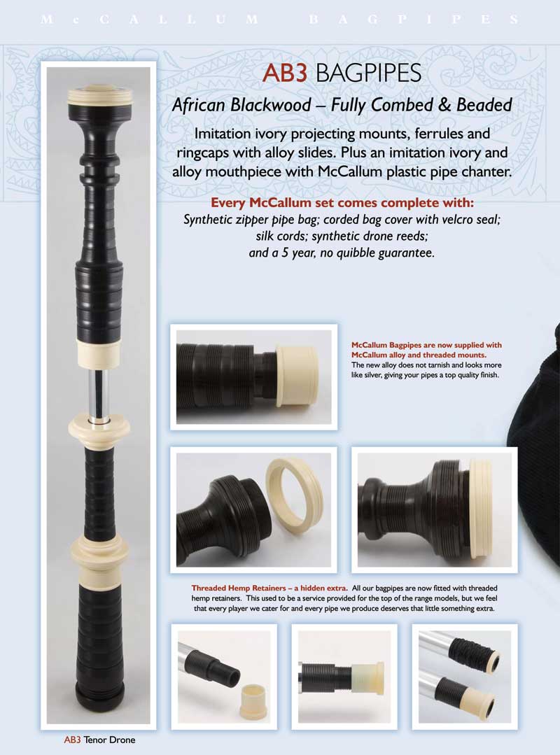 McCallum AB3 Bagpipes