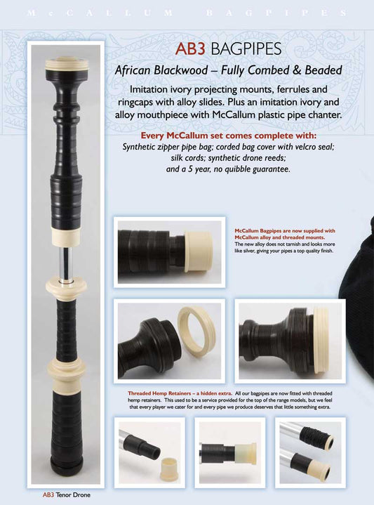 McCallum AB3 Bagpipes