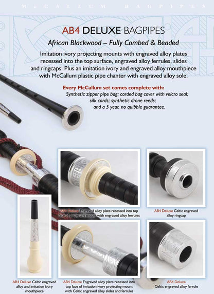 McCallum AB4 Deluxe Bagpipes