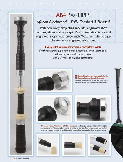 McCallum AB4 Bagpipes