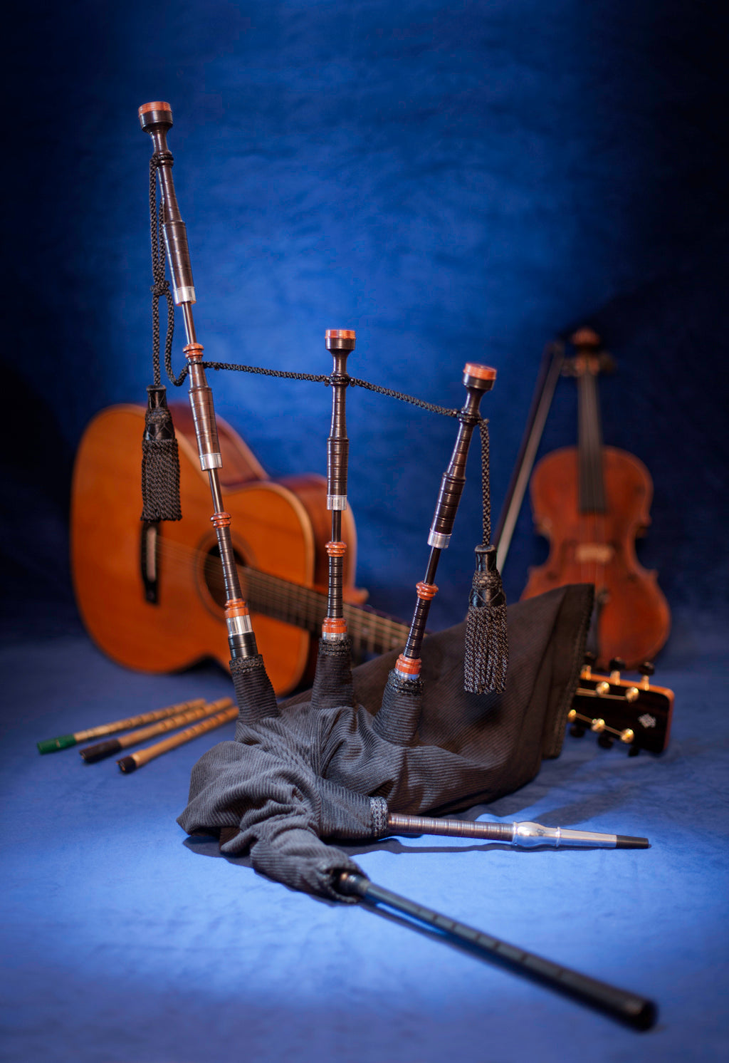 McCallum Folk Pipes - Wood/Engraved